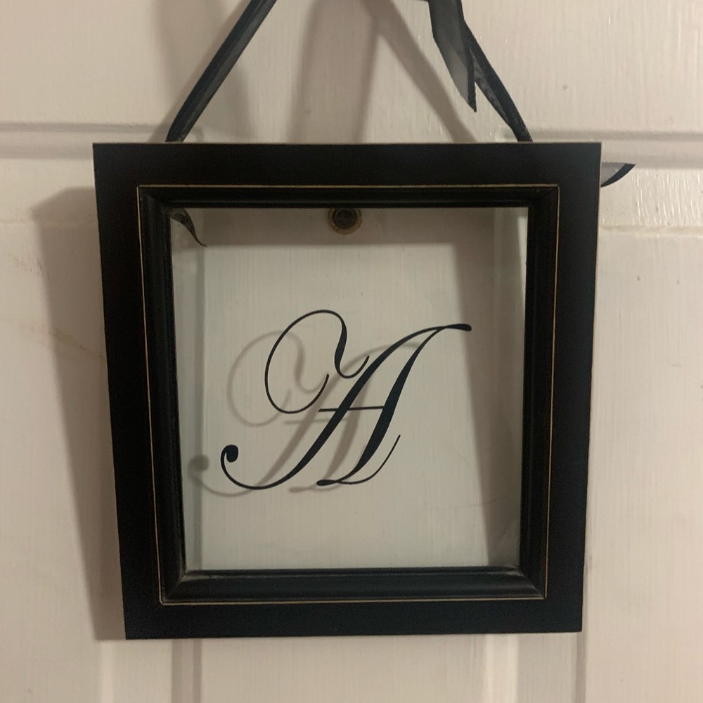 Wall decor accented A